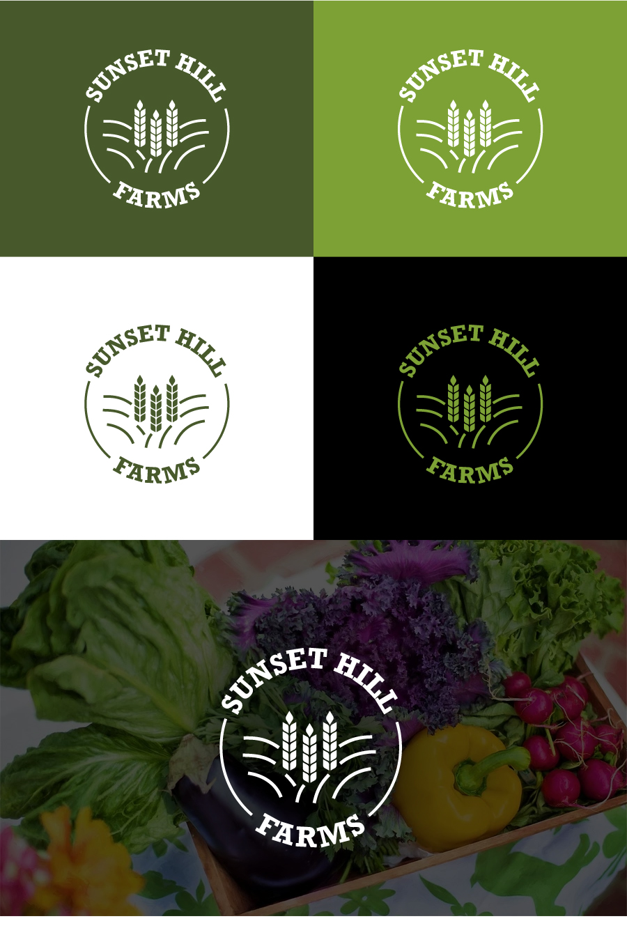 Logo Design by Matrix Studio for SunsetHillFarms | Design #23879357