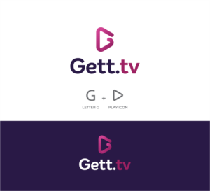 Gett.tv or Gett.TV or Gett and TV separated | Logo Design by Gio Ville