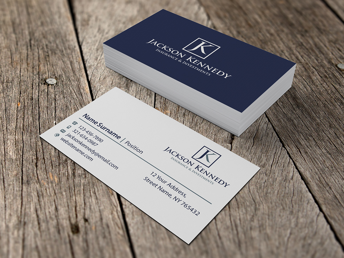 Serious, Professional, Investment Business Card Design for ...