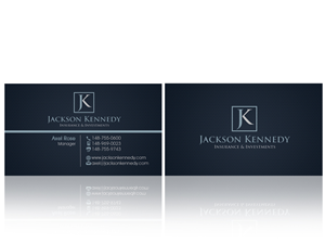 Business cards for financial advisor-insurance agent firm | Diseño de Tarjeta de Presentación por Hardcore Design