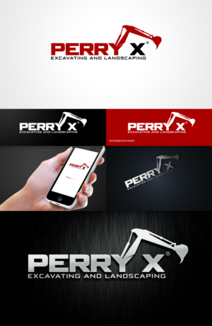 I would like it to say “Perry X” larger as part of the focal point of the image and also say excavating and landscaping smaller somewhere in the logo or under the logo. EST. I’ve included some example fonts that caught my eye but design doesn’t have to be limited to them by any means. | Logo Design by creativerhythm