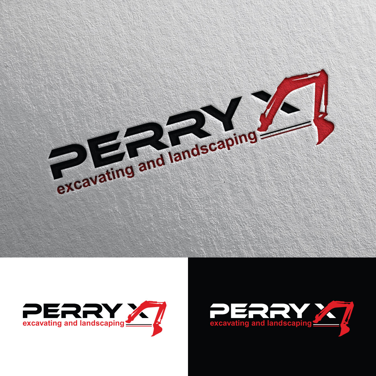 Logo Design by Rii for Perry Excavating | Design #23884791