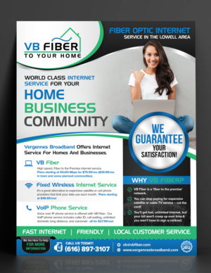 2020 Fiber Internet Service Now Available | Design de Flyer par SAI DESIGNS