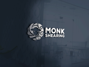 Monk Shearing | Logo Design by Slant Line Media