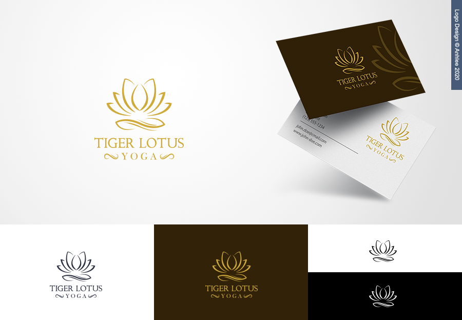 Logo Design by Anhlee for Tiger Lotus Yoga | Design #23874661