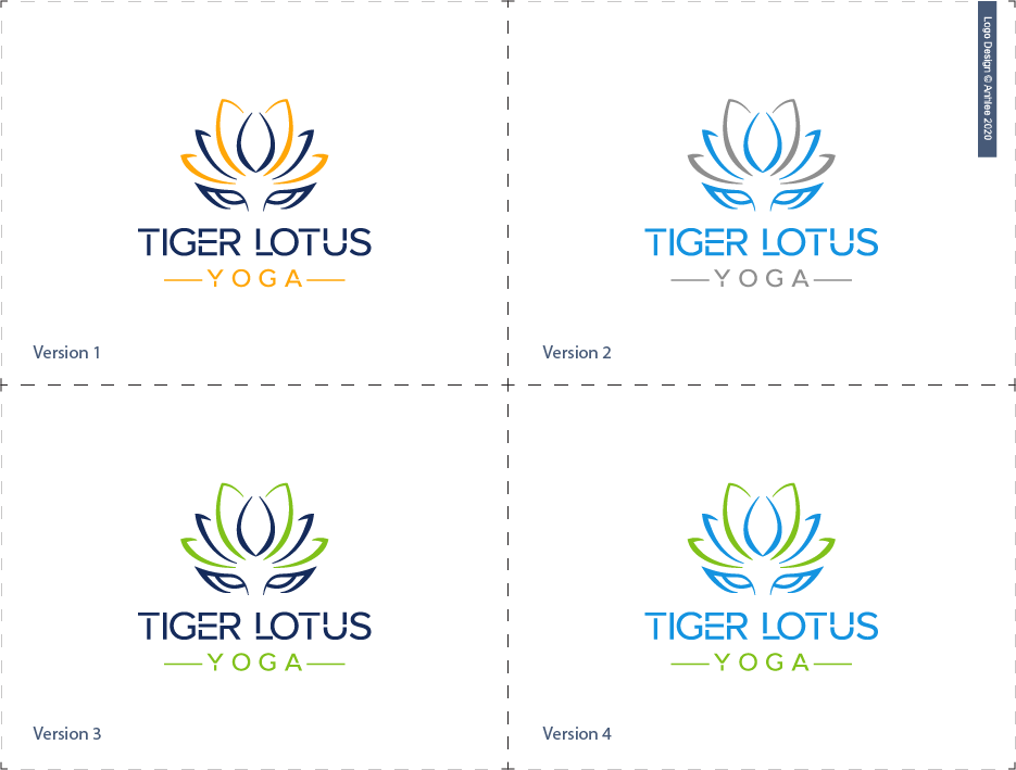 Logo Design by Anhlee for Tiger Lotus Yoga | Design #23882929