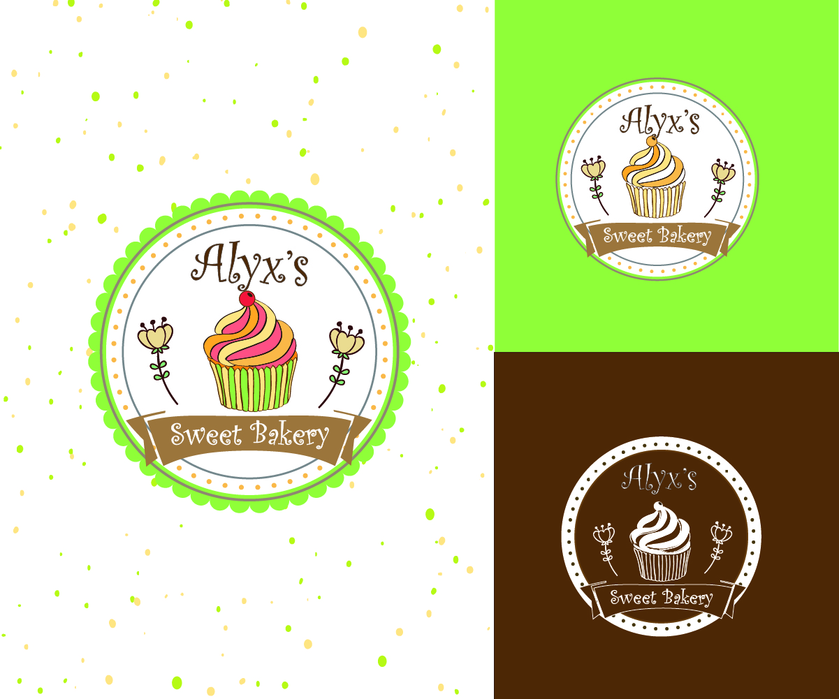 Logo-Design von Pinkberri für Alyx's Sweet Bakery | Design #23876478