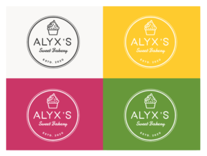 Logo Design by wonderland for Alyx's Sweet Bakery | Design: #23874659