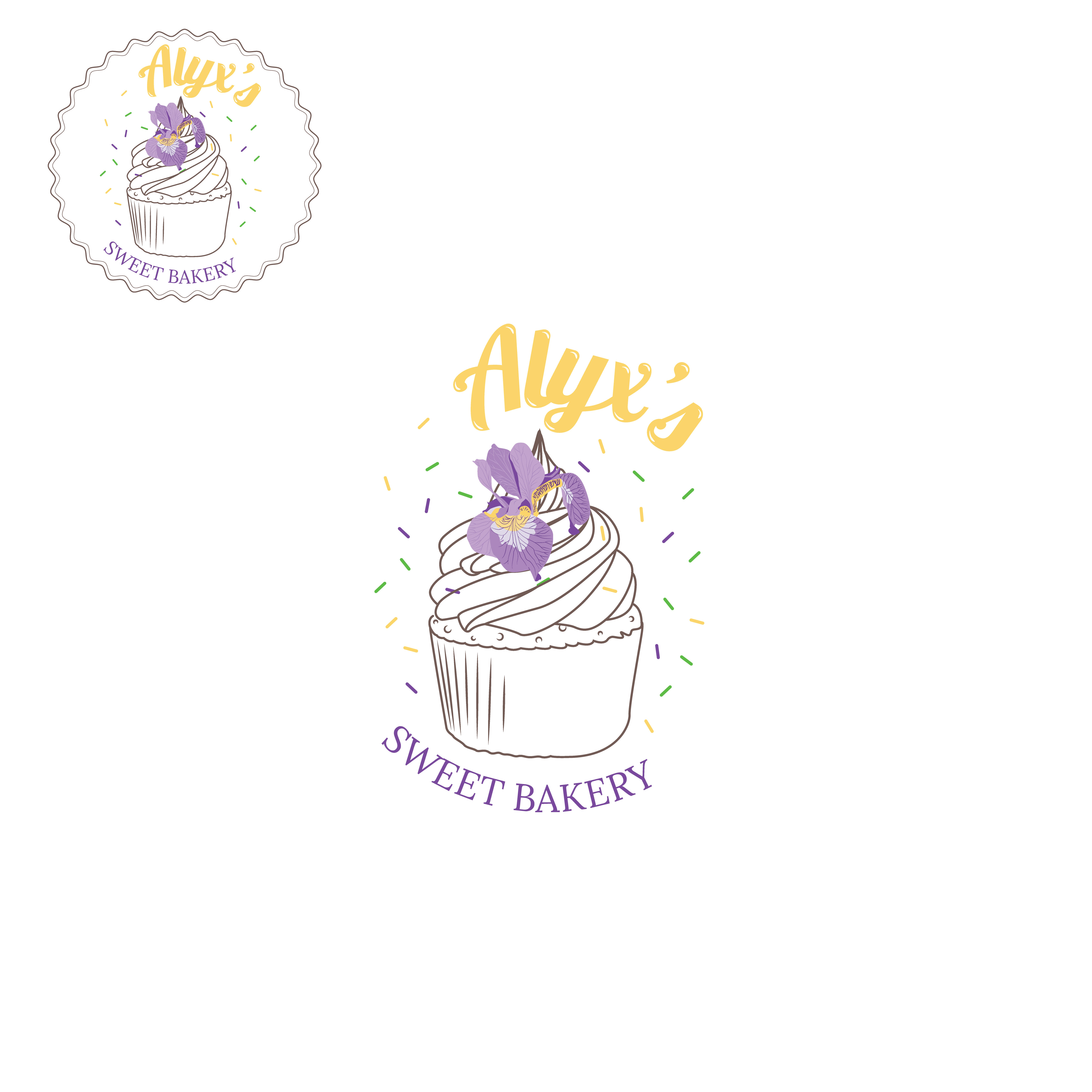 Logo-Design von Natasa m. für Alyx's Sweet Bakery | Design #23881625