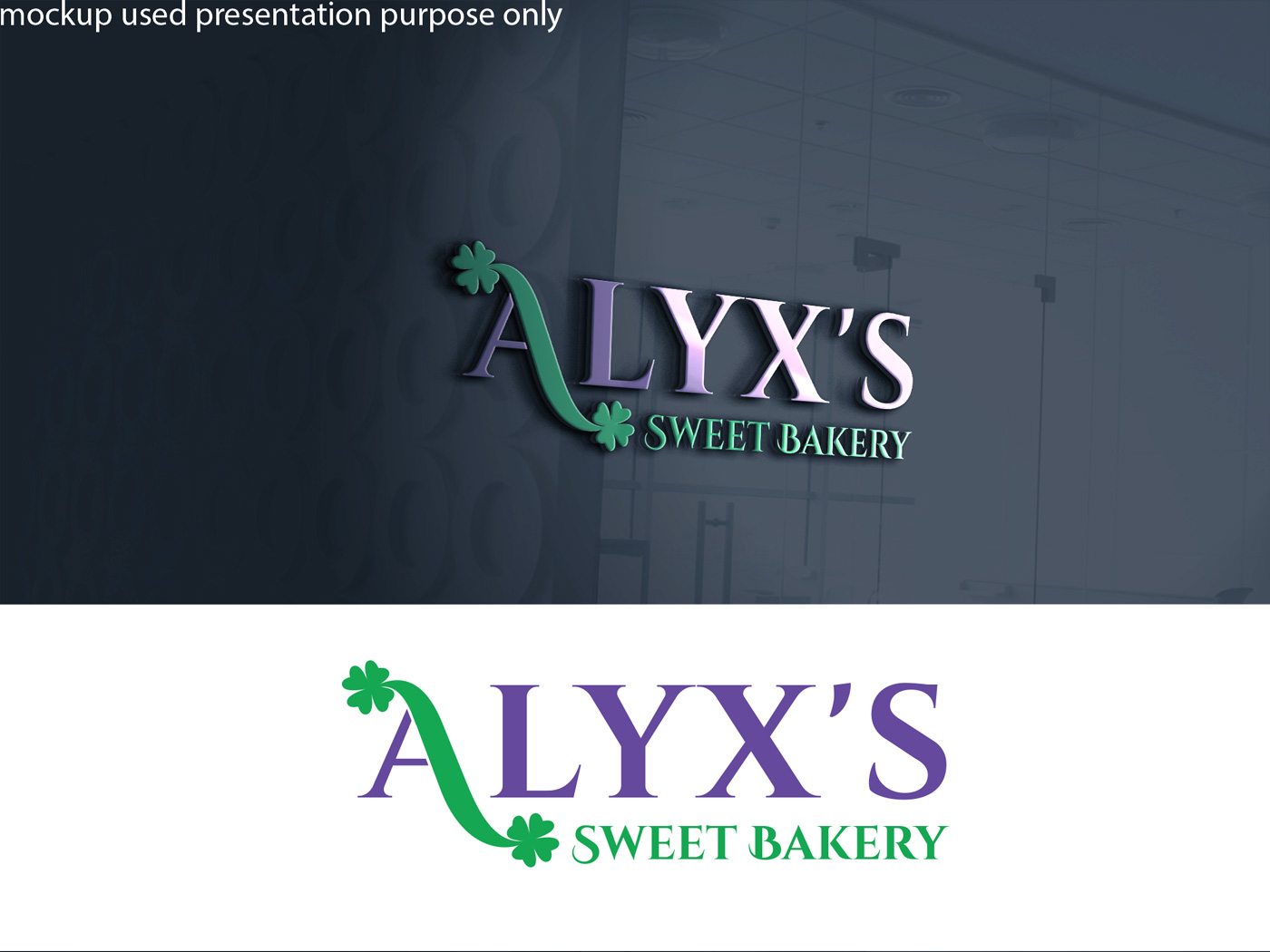 Logo Design by Rubia@ for Alyx's Sweet Bakery | Design #23879827