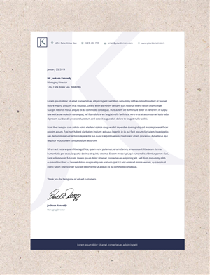 Letterhead Design by juca for this project | Design: #3011371