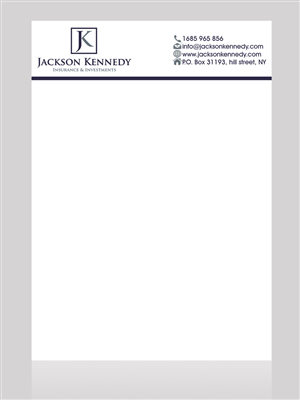 Letterhead Design by Hardcore Design for this project | Design: #3005099