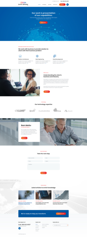 Data Spark Website | Web Design by Ved Web Services