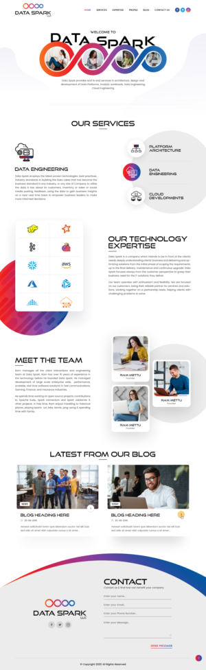 Data Spark Website | Web Design by nzdesigners