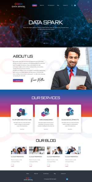 Data Spark Website | Web Design by Jarry199776