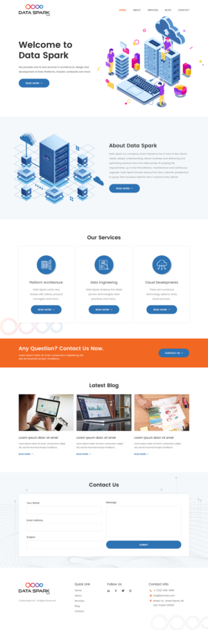 Data Spark Website | Web Design by Mukarram Haidari