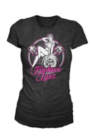 My apparel business is for women who are badass and play hard like the boys.  | Diseño de Camiseta por badpixelarts