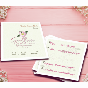 Business Card Design by Art by Rimjhim for Sweetbriar Flower Farm | Design: #23916313
