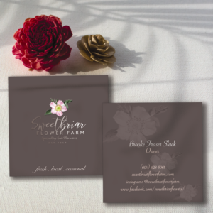 Business Card Design by Art by Rimjhim for Sweetbriar Flower Farm | Design: #23926196