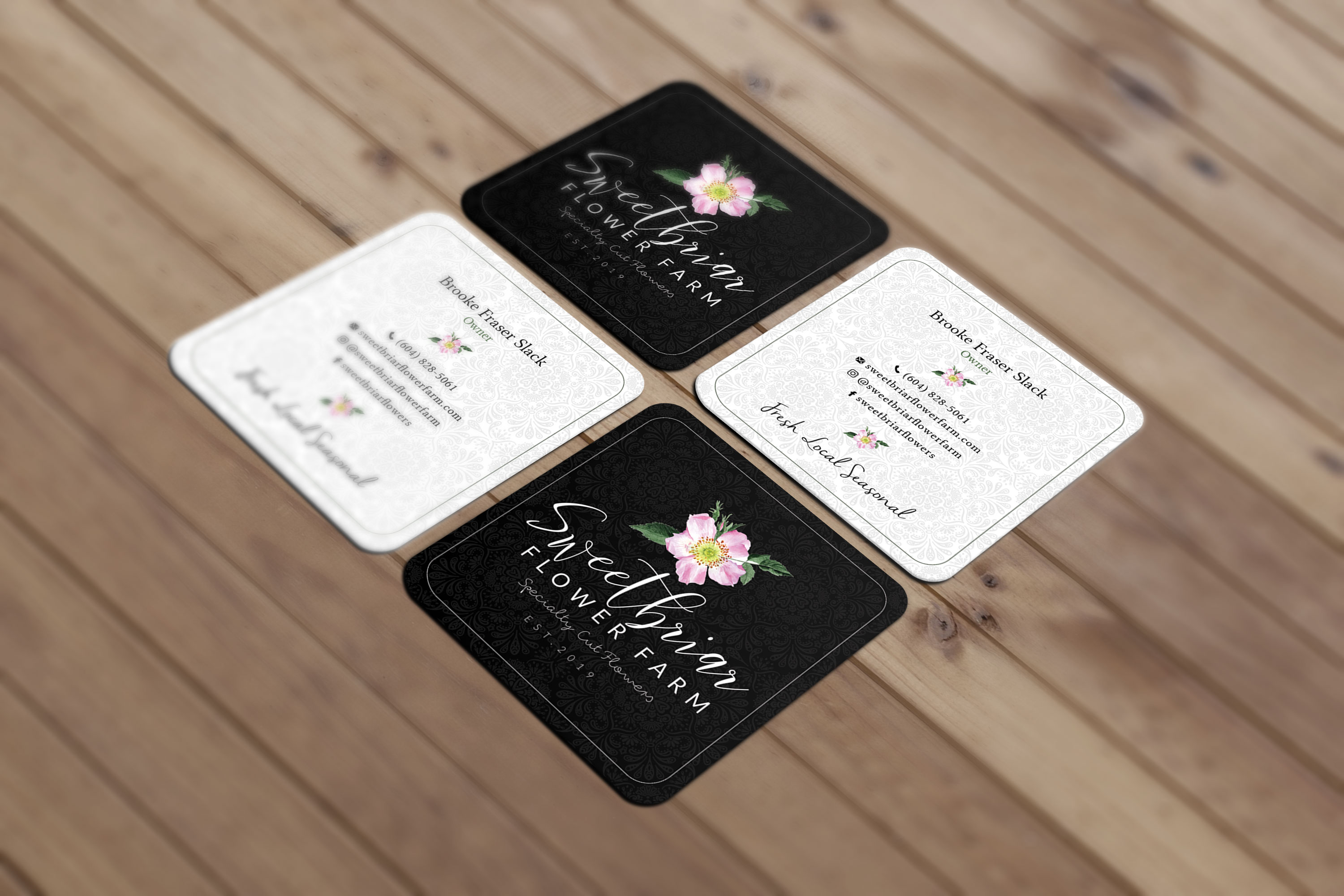 Visitenkarten-Design von Sandaruwan für Sweetbriar Flower Farm | Design #23886735