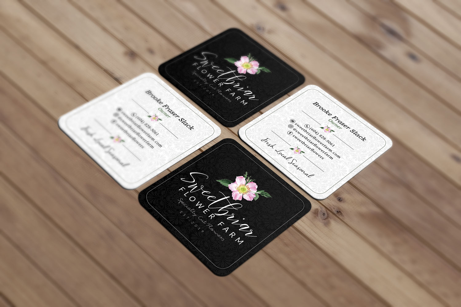 Visitenkarten-Design von Sandaruwan für Sweetbriar Flower Farm | Design #23898068