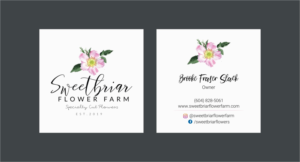 Visitenkarten-Design von INDIAN_Ashok für Sweetbriar Flower Farm | Design: #23909303