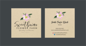 Business Card Design by INDIAN_Ashok for Sweetbriar Flower Farm | Design: #23909305