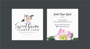 Visitenkarten-Design von INDIAN_Ashok für Sweetbriar Flower Farm | Design: #23909307