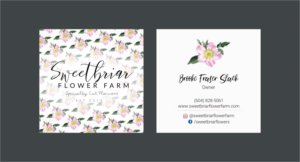 Business Card Design by INDIAN_Ashok for Sweetbriar Flower Farm | Design: #23909309