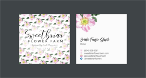 Business Card Design by INDIAN_Ashok for Sweetbriar Flower Farm | Design: #23909312