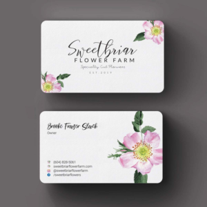 Visitenkarten-Design von INDIAN_Ashok für Sweetbriar Flower Farm | Design: #23909481