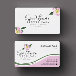 Business Card Design by INDIAN_Ashok for Sweetbriar Flower Farm | Design: #23909483