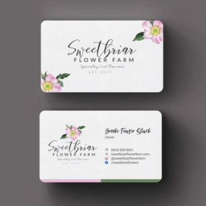 Business Card Design by INDIAN_Ashok for Sweetbriar Flower Farm | Design: #23909487