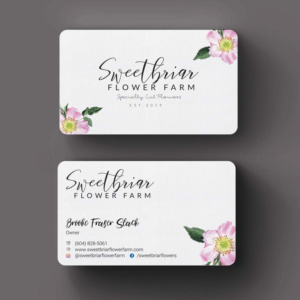 Visitenkarten-Design von INDIAN_Ashok für Sweetbriar Flower Farm | Design: #23909489
