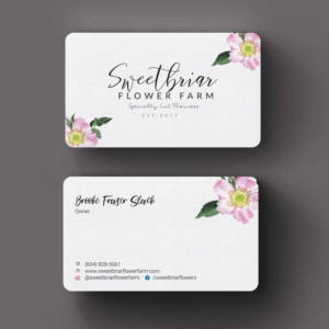Business Card Design by INDIAN_Ashok for Sweetbriar Flower Farm | Design: #23909490