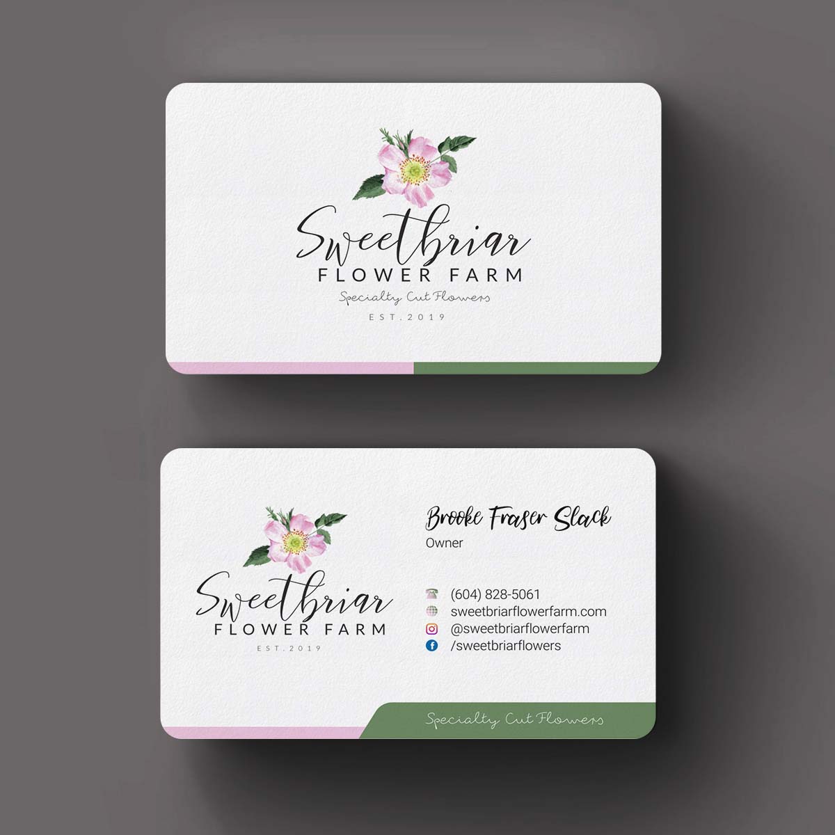 Business Card Design by INDIAN_Ashok for Sweetbriar Flower Farm | Design #23909492