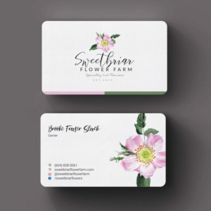 Business Card Design by INDIAN_Ashok for Sweetbriar Flower Farm | Design: #23909494