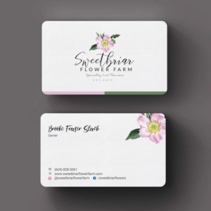 Business Card Design by INDIAN_Ashok for Sweetbriar Flower Farm | Design: #23909495