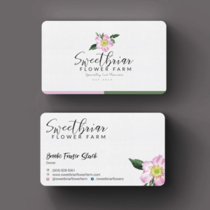 Visitenkarten-Design von INDIAN_Ashok für Sweetbriar Flower Farm | Design: #23909497