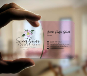 Business Card Design by INDIAN_Ashok for Sweetbriar Flower Farm | Design: #23909567