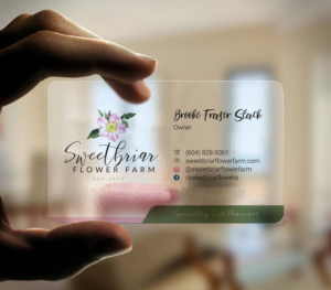 Business Card Design by INDIAN_Ashok for Sweetbriar Flower Farm | Design: #23909568