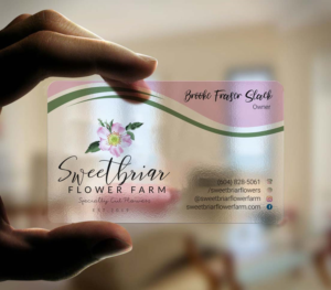 Business Card Design by INDIAN_Ashok for Sweetbriar Flower Farm | Design: #23909569