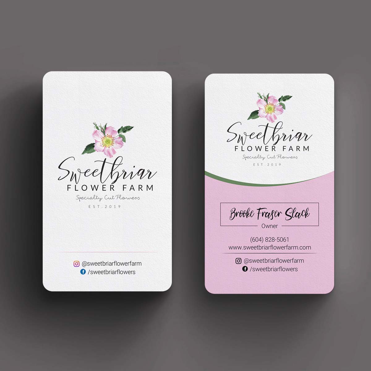 Business Card Design by INDIAN_Ashok for Sweetbriar Flower Farm | Design #23909570