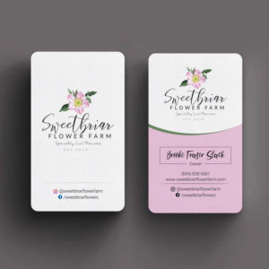 Business Card Design by INDIAN_Ashok for Sweetbriar Flower Farm | Design: #23909570