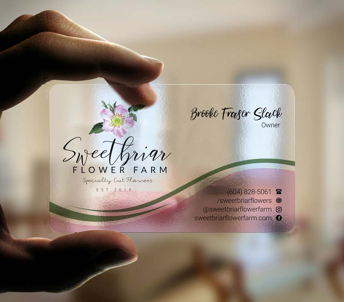 Business Card Design by INDIAN_Ashok for Sweetbriar Flower Farm | Design #23909572