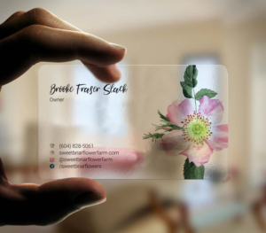 Business Card Design by INDIAN_Ashok for Sweetbriar Flower Farm | Design: #23909573