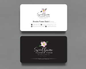 Business Card Design by Shahin Hossen for Sweetbriar Flower Farm | Design: #23909726