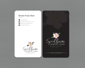 Business Card Design by Shahin Hossen for Sweetbriar Flower Farm | Design: #23909777