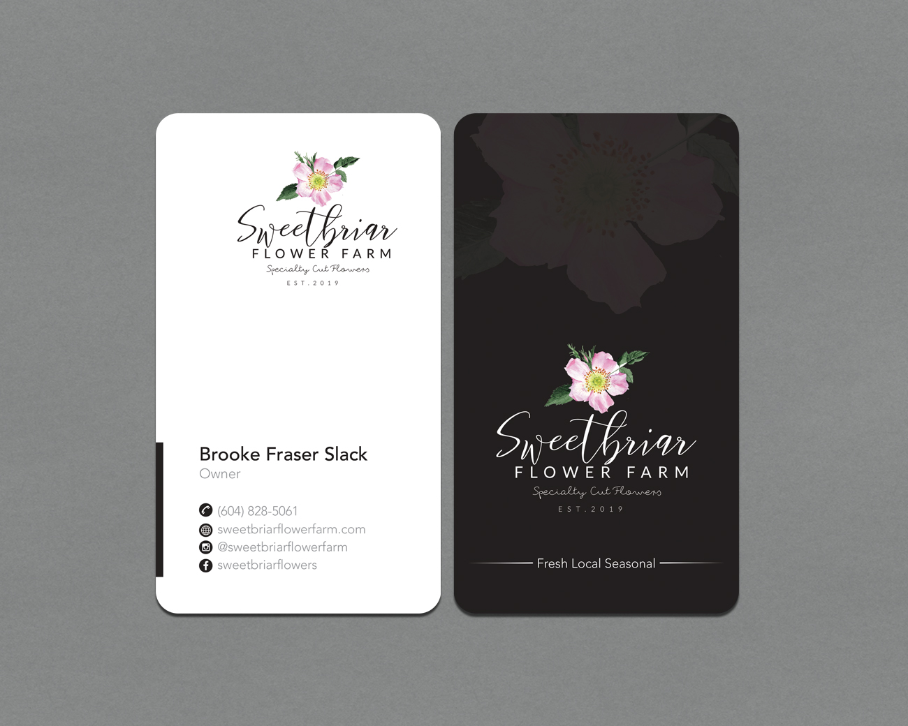 Diseño de Tarjeta de Presentación por Shahin Hossen para Sweetbriar Flower Farm | Diseño #23909795
