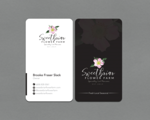 Business Card Design by Shahin Hossen for Sweetbriar Flower Farm | Design: #23909795
